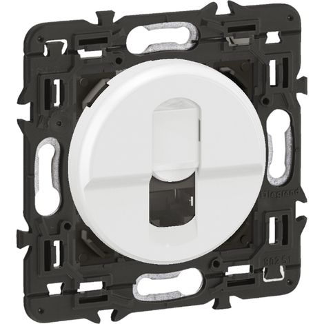 Prise RJ45 cat.6 STP blanche Legrand Nouveau Céliane™