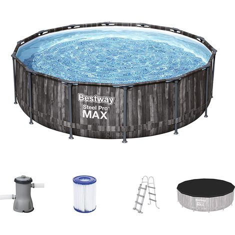 BESTWAY PISCINA FUORI TERRA STEEL PRO MAX TONDA Ø 427 X 107 CM (1/7)