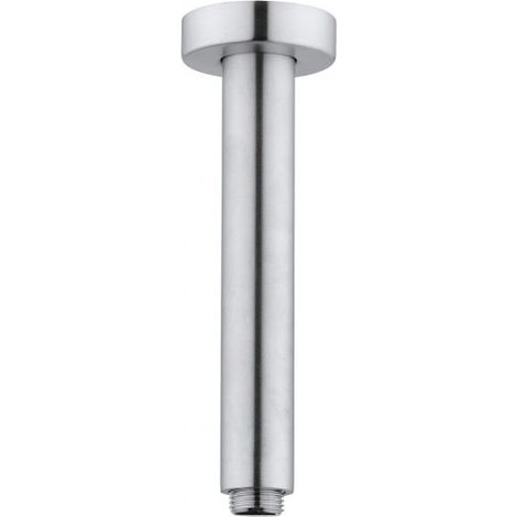 Braccio doccia a soffitto acciaio inox satinato tondo 20 cm KYOTO