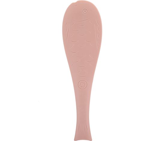 Pettine massaggiante per gatti, setole realistiche a forma di pesce (rosa)