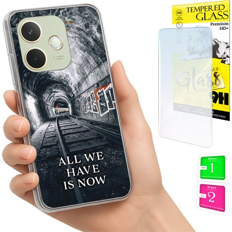 Custodia per Oppo A5 Pro con cover fotografica e vetro temperato 9H. (1/5)