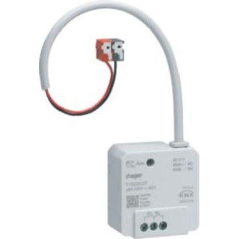 ACTIONNEUR COMMUTATEUR/STORE 2/1 VOIES KNX, 6 A, UP DE HAGER TYBS602F