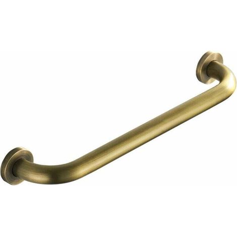 Retro copper grab bar, 30 cm, for bathroom, bath, shower, WC, with wall-mounted towel rack. (1/4)