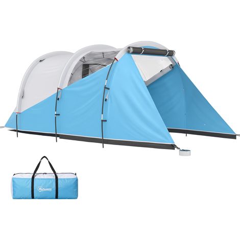 Tente tunnel camping familiale 3 personnes étanche, finition soignée (1/5)