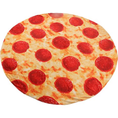 Couverture pizza pour adultes et enfants, plaid en flanelle douce et confortable, motif pizza amusant et coloré pour la maison