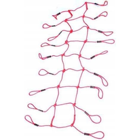 Filet d'escalade 200x75 rouge pour aire de jeux (1/5)