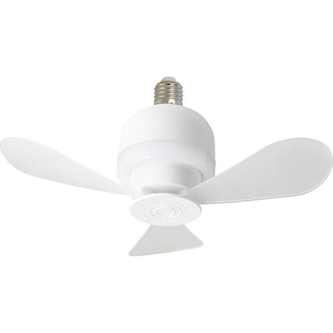 Ventilateur plafond – Douille E27 – Détachable – LED incluse – Socle non fourni – Chambre/atelier/garage (1/5)