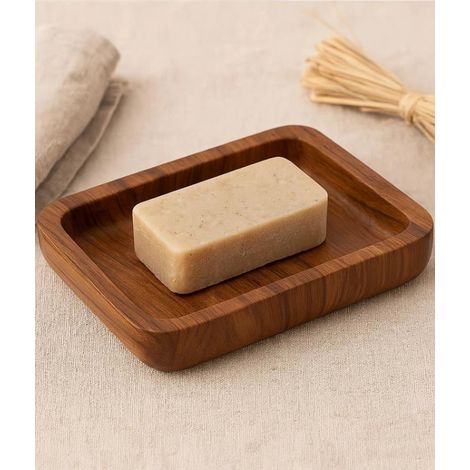 Portasapone in poliresina effetto legno Radici
