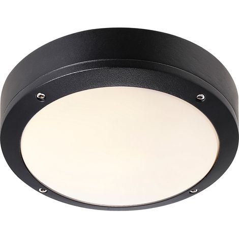 Plafonnier DESI 22 Aluminium Noir, H.22.3 - IP44 - E27 /Nordlux Extérieur (1/3)