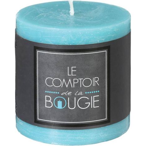 Candela rustica Olia blu turchese 220g - Atmosphera créateur d'intérieur (1/5)
