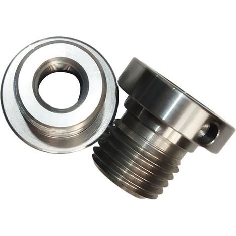 Spannfutteradapter für Holzdrehbank, Gewindeadapter für Holzdrehmaschinen, benutzerfreundlich (25 mm auf 18 mm) (1/5)