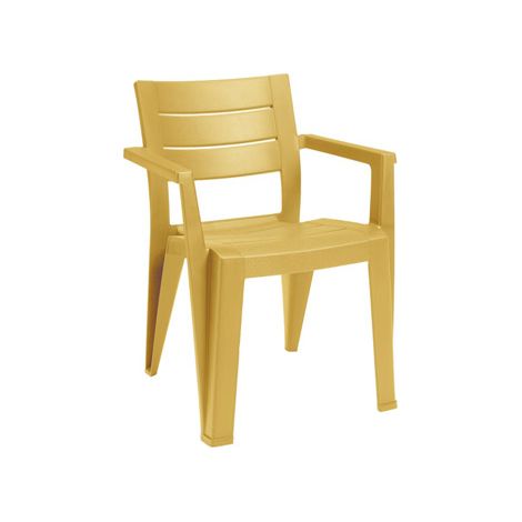 Silla Keter Julie amarilla 61,5x58,5x79