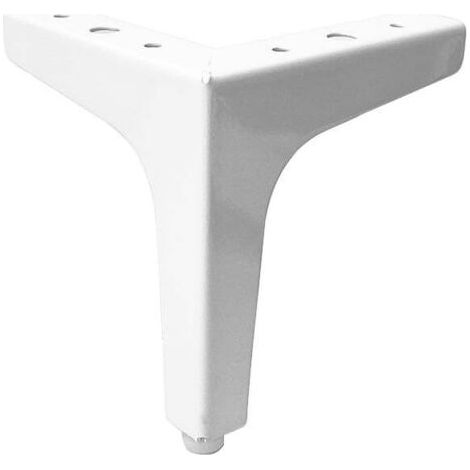 Set di 4 gambe per divano in metallo, 10 cm – portata massima 250 libbre – Superficie zincata e verniciata – Per divani e poltrone (1/5)