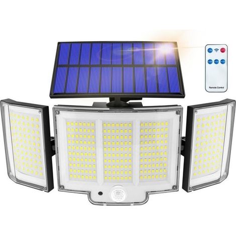 1pc Lampe Solaire Exterieur 1500lm Ip65 Capteur 270° 3 Modes Luminaire Exterieur Solaire Lampe Solaire Exterieur Puissante Éclairage Extérieur Solaire Puissant Lumière Solaire Extérieure