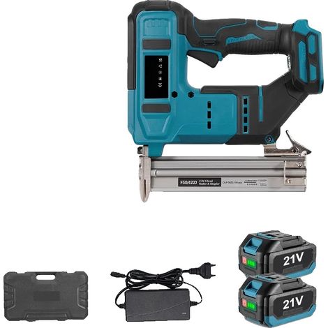 Agrafeuse électrique, fonctionnement sans fil, fonctionnalité polyvalente, 2 Ensemble de Batteries (1/2)