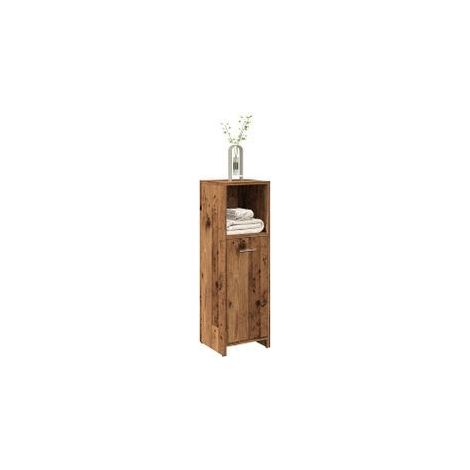 Armoire de salle de bain vieux bois 30x30x95 bois ingénierie (1/5)