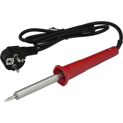 Fer à souder « 40 Watt » avec pointe droite amovible (comprend support et câble de 110 cm) (1/5)
