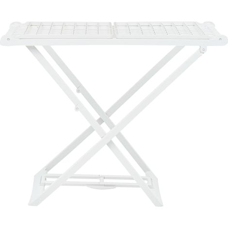 Étendoir à linge pliable Blanc Plastique (1/5)