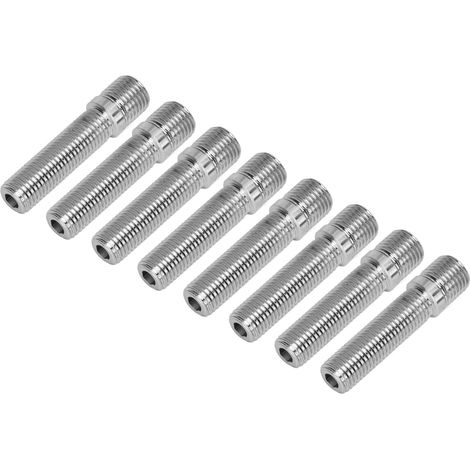 Lot de 20 goujons de roue allongés de 58 mm, adaptateurs de conversion de roue, longueur de tige de 41 mm, M14x1,5-M12x1,5 (1/5)