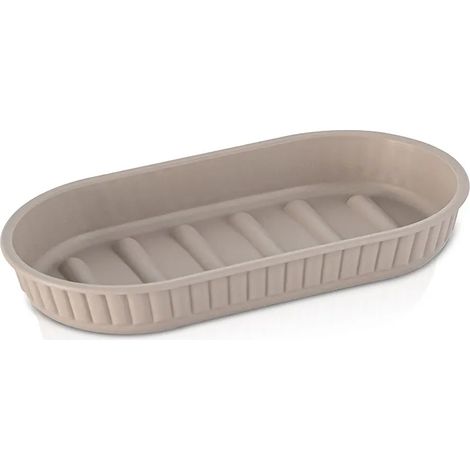Portasaponetta in plastica Soft touch Tortora serie Jinko (1/5)