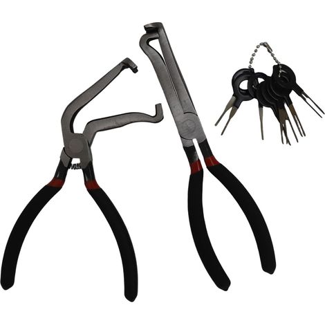 Kit de pinces manuelles 10 pièces acier carbone, pour atelier (1/5)