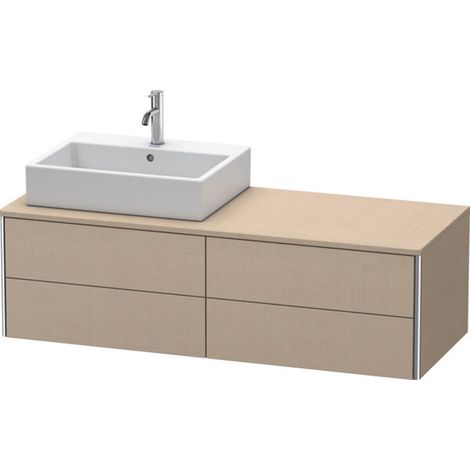 Meuble sous-lavabo Duravit XSquare 140,0 x 54,8 cm, 4 tiroirs, (1/2)