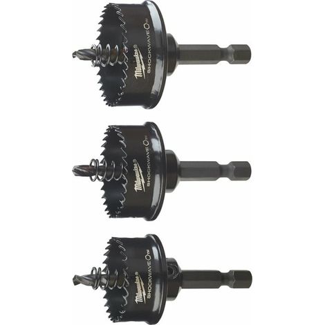Milwaukee Shockwave Set di 3 Seghe a Scelta Bi-Metall (1/3)