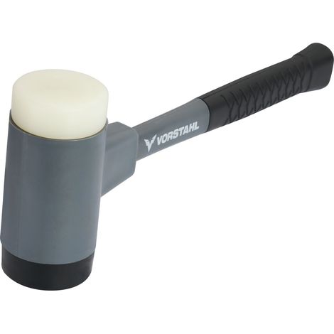 Marteau en caoutchouc plastique, sans recul, manche en fibre de verre  1350 g  Vorstahl (1/4)