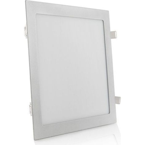 Panneau LED carré argenté 25 W 2 500 lm 4 200 °K 40 000 h [HO-RDP-25W-MP-W] (1/5)