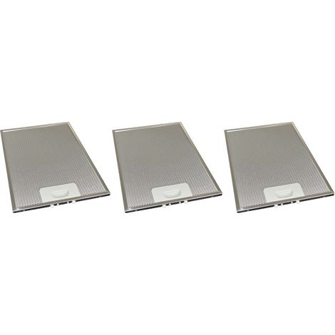 3 x Universal Cooker Hood Metal Grease Filter 234mm x 318mm (1/2)