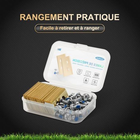 Lot de 36 Lames Compatibles avec Worx Landroid, Einhell, Kress, Ferrex, Eufy, TerraMow, ECOVACS Robot Tondeuse, Lames de Rechange (1/5)