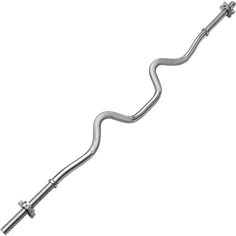 PROIRON SZ Curlstange Länge 120cm verchromt & gerändelt mit Sternverschlüssen (1/5)