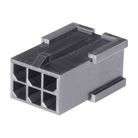 TE Connectivity Boîtier pour contacts mâles série Micro-MATE-N-LOK Nbr total de pôles 8 Pas: 3 mm 794616-8 1 pc(s) Q425591 (1/2)