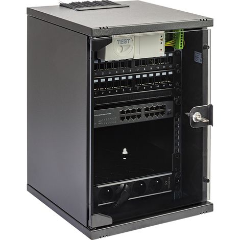 Batilec – Pack réseau clé en main 24 prises RJ45 Cat6 – Switch 16 ports Gigabit – Pour locaux tertiaires jusqu'à 200 m²