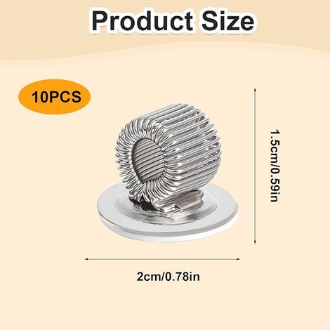 Stainless Steel Pen Holder Spring Dashboard Pen Holder Pen Holder Pen Organizer Self Adhesive Pen Organizer for Notepad, Refrigerator, Bulletin Board (1/2)
