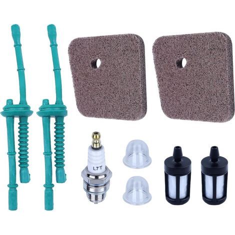 Kit de Filtre à Air et à Carburant pour STIHL FS38 FS45 FS55 FS45C FS55R HS45 Etc, Filtres Air + Filtres Carburant + Ligne de Carburant + Pompe Amorçage + Bougie Pièces 9 en 1 (1/5)
