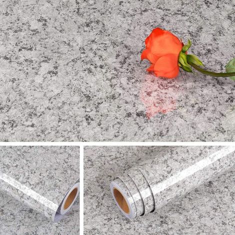 40Cmx5M Granit Papier Peint Autocollant Imperméable Marbre pour Comptoir de Cuisine Plan de Travail Adhésif Credence Adhesive pour Cuisine Amovible Papier Adhesif pour Meuble Ilot Central (1/5)