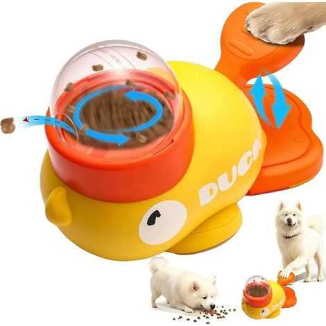 Jeu d'Intelligence pour Chien Mangeoires Lentes Jouet Distributeur de Croquettes pour Chien Canards de Adaptés aux Jouets pour Animaux de Petite et Moyenne Taille (1/5)