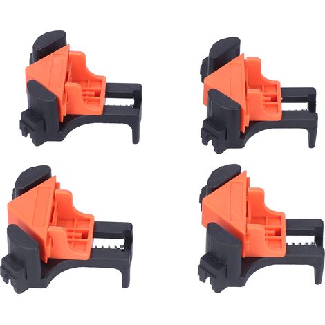 Lot de 4 Pinces d'angle à ressort réglables 5-22mm, Serre-joints pivotants pour menuiserie, Maintien à 90° (1/5)