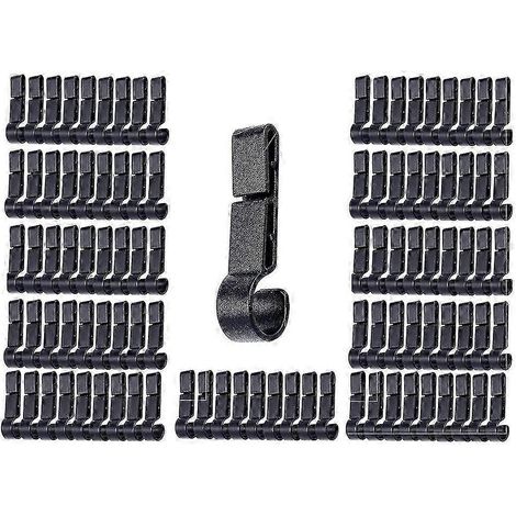 100 clips de fixation pour lampe frontale, accessoires pour casque de chantier, crochet pour lampe frontale, clips pour lampe frontale de casque de chantier (1/5)