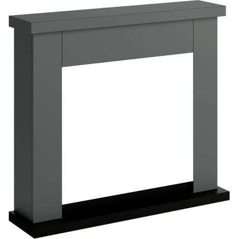 TAGU Habillage de cheminée pour Powerflame modèle Frode - Gris uni (1/5)