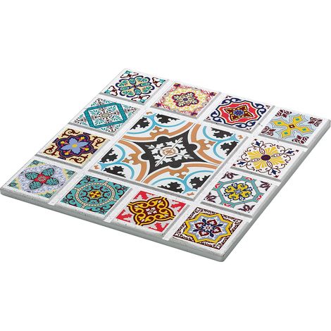 Zassenhaus Casablanca Kochplatte, Keramik/Kork, 20 x 20 cm, Stern
