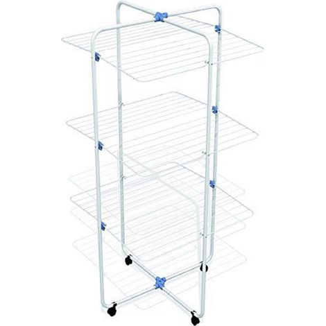Stendibiancheria a Torre Vip 3 Piani Cm 70 5 x 70 5X131 H Stenditura M 30 (1/5)