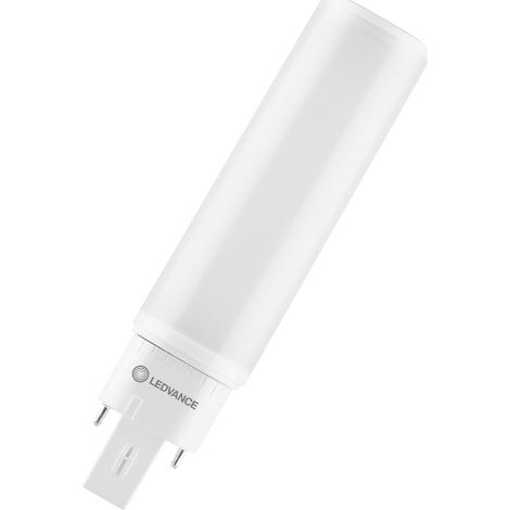 LEDVANCE DULUX LED D/E18 HF & AC MAINS V 7W 830,  LED-Ersatz für KLLni, mit 4pol. G24q-2 Stecksockel zum Betrieb am EVG oder Netzspannung - 1 Stück