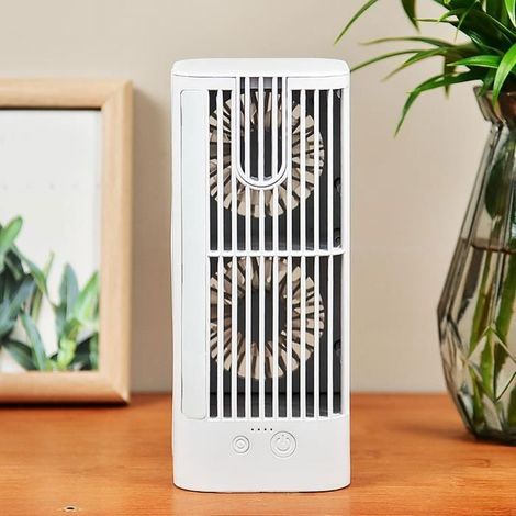 Climatiseur Portable - - - 3 Vitesses - Blanc - Sur pied - USB (1/4)