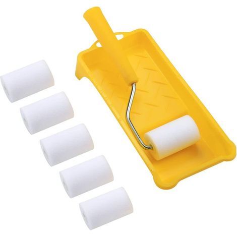 Basics Foam Paint Roller Kit, 23cm Roller, Pack of 8
