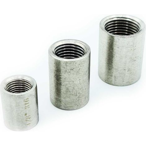 3/8"-Innengewindekupplung, Edelstahl (1/3)