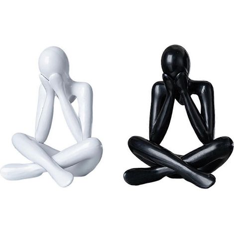 Statue abstraite nordique, sculpture de figure abstraite, petits ornements D-- (1/5)