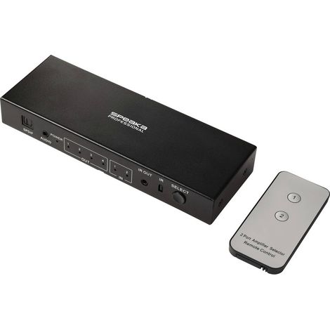 SpeaKa Professional SP-SWAP-500 Switch Matrix KVM Con porte audio 3480 x 2160 Pixel Nero (1/5)