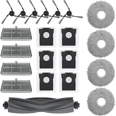 Kit d'accessoires 21 pièces pour aspirateur robot Dreame X40 Ultra – Filtres, brosses et sacs à poussière – Compatible L40 Ultra (1/5)